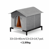 Warm, dry, and safe shelter for cats and small dogs