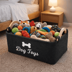 Felt Pet Toy Storage Box – Dog & Cat Organizer