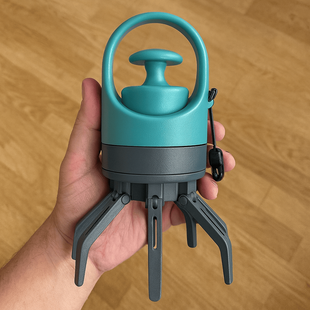 Portable Dog Poop Scooper – No-Touch Waste Picker with Bag Dispenser