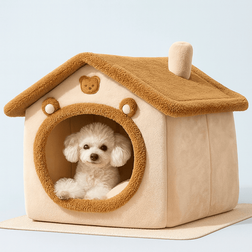 Folding Pet House with Mattress – Cozy Bed for Dogs & Cats