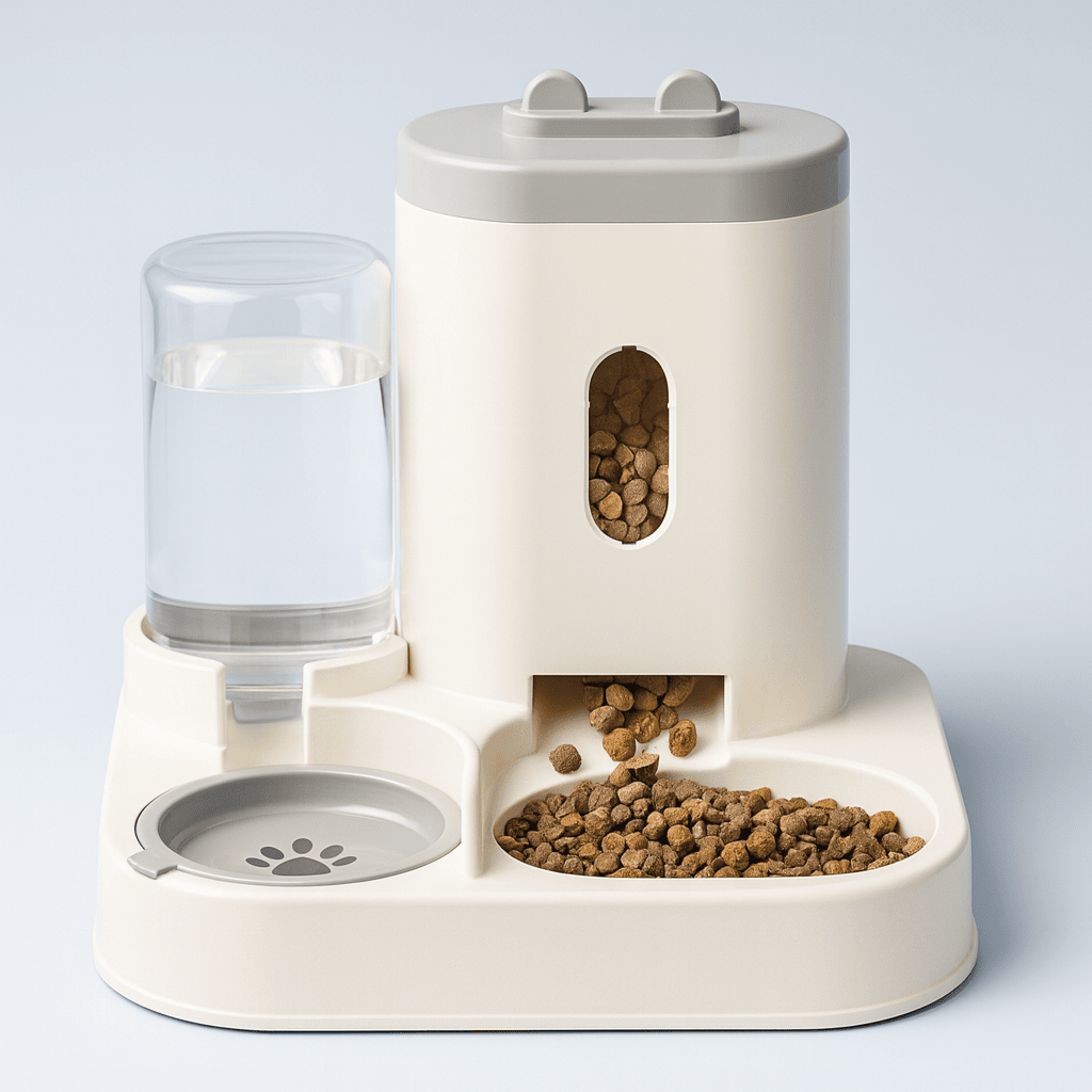 Automatic Pet Feeder & Water Fountain – Large Capacity Dispenser