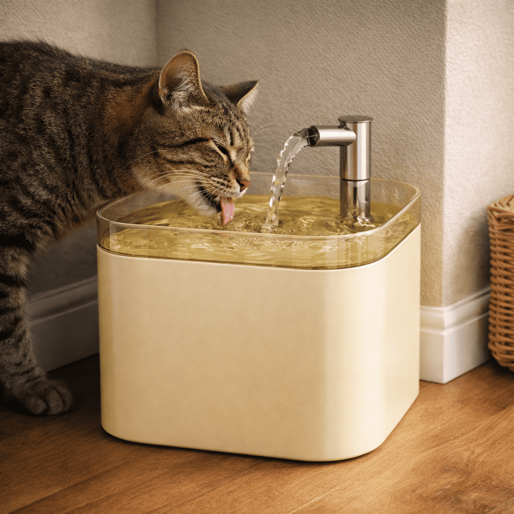 1.5L Automatic Circulating Cat Water Fountain, Flowing Drinking Fountain for Cats and Dogs, Pet Water Bowl