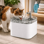 1.5L Automatic Circulating Cat Water Fountain, Flowing Drinking Fountain for Cats and Dogs, Pet Water Bowl