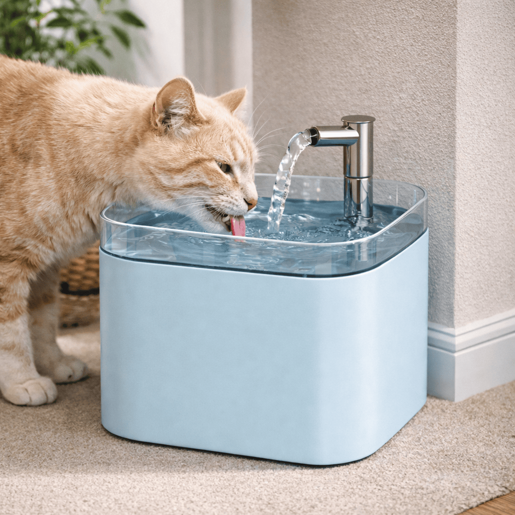 1.5L Automatic Circulating Cat Water Fountain, Flowing Drinking Fountain for Cats and Dogs, Pet Water Bowl