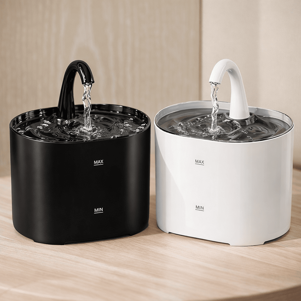 2.2L Automatic Cat Water Fountain – Quiet Running Water Dispenser with Water Level Window