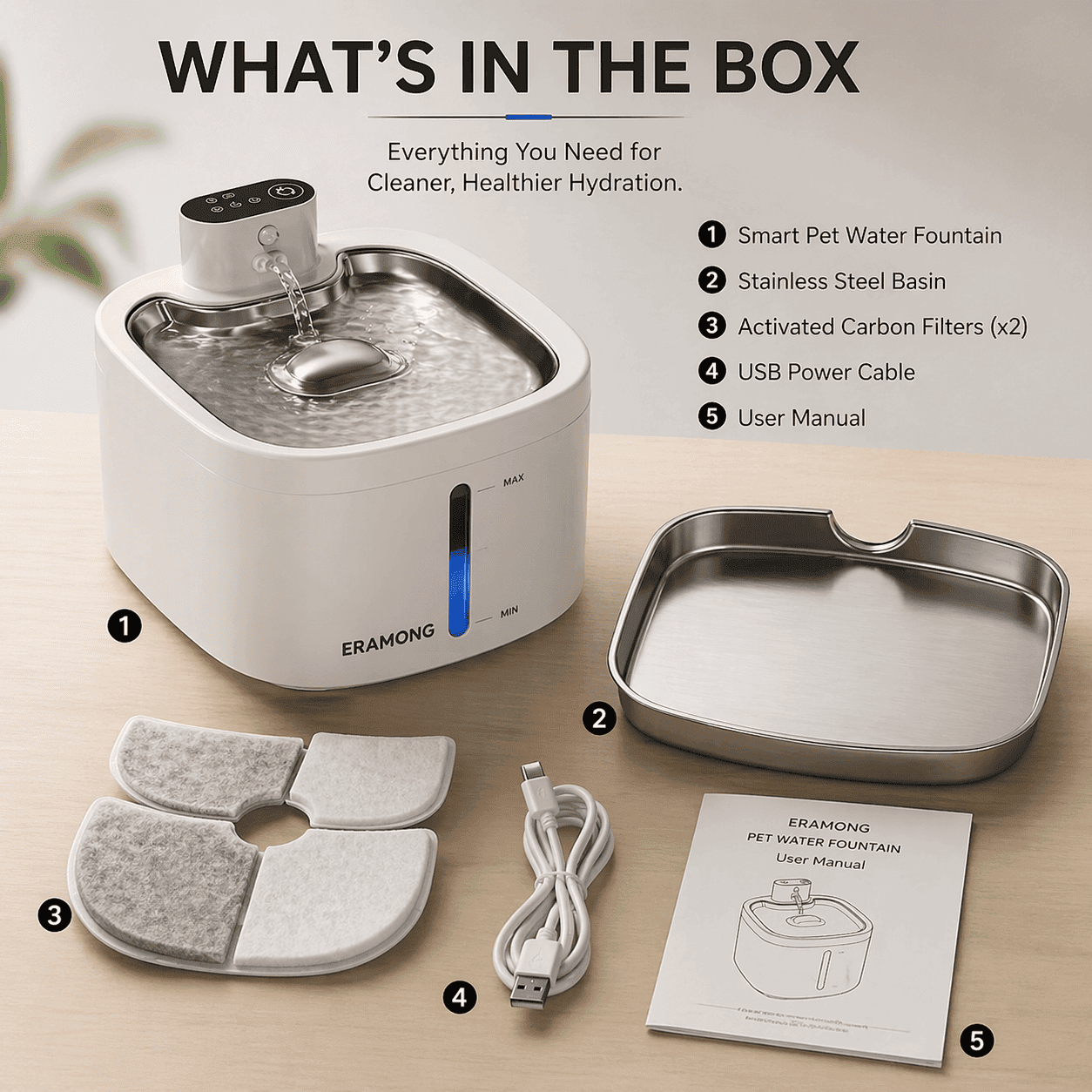 Keep Your Cat Hydrated and Healthy with the Ultra-Quiet Motion-Sensing Fountain - AquaSense