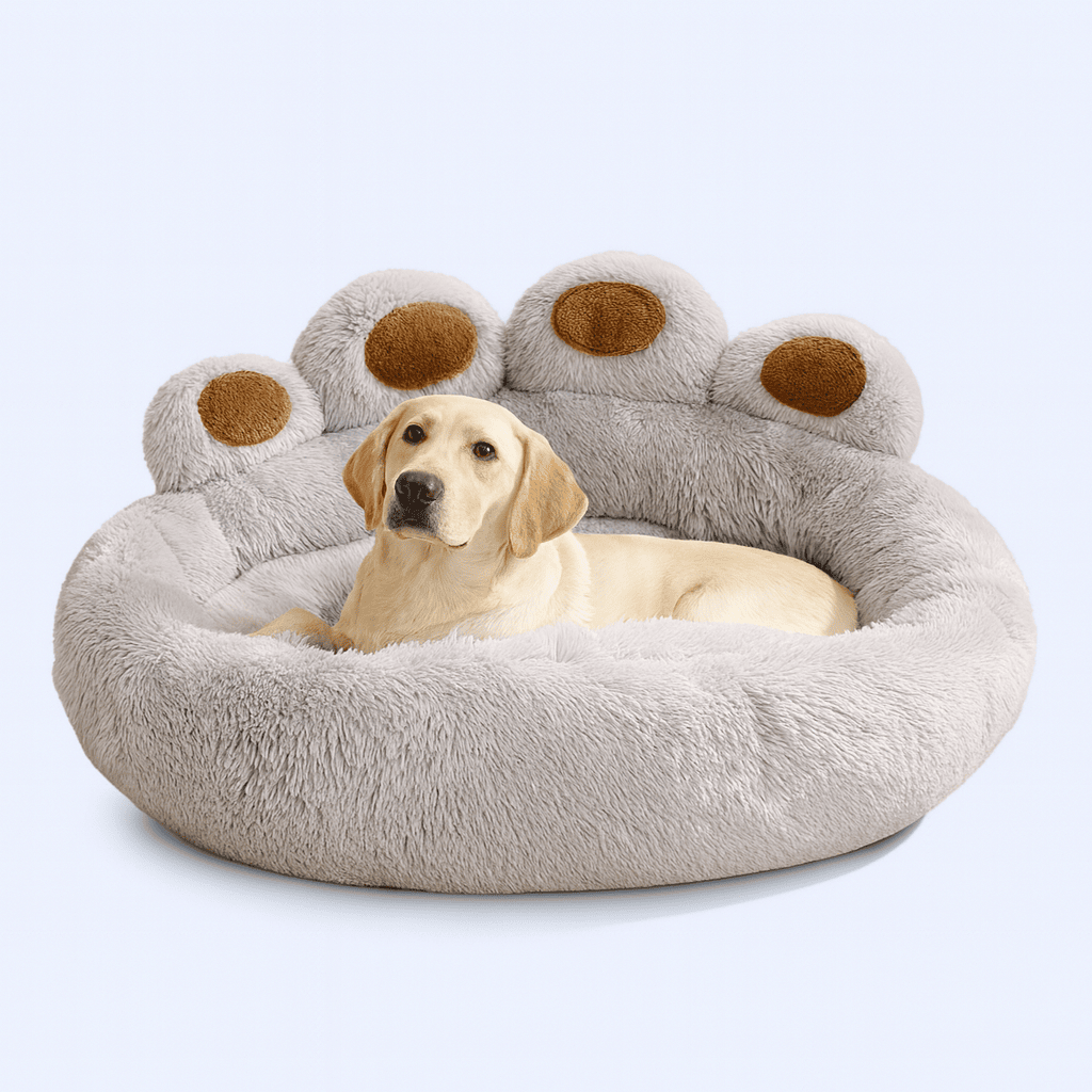 Fluffy Winter Dog Bed – Soft Warm Sofa-Style Pet Cushion for Dogs & Cats