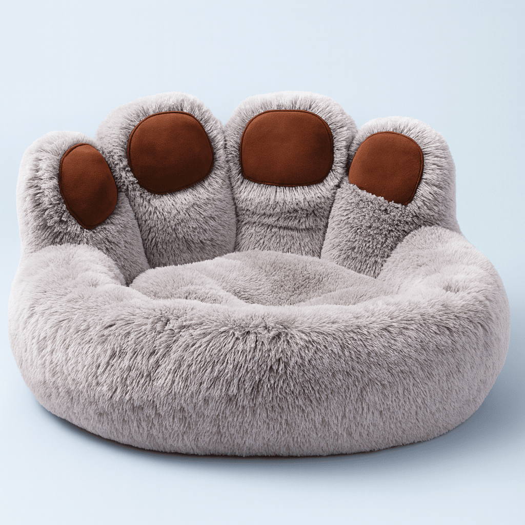 Fluffy Winter Dog Bed – Soft Warm Sofa-Style Pet Cushion for Dogs & Cats