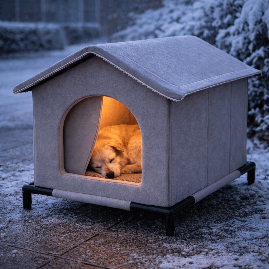 Warm, dry, and safe shelter for cats and small dogs
