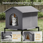 Warm, dry, and safe shelter for cats and small dogs