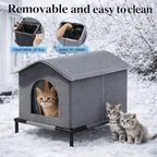 Warm, dry, and safe shelter for cats and small dogs