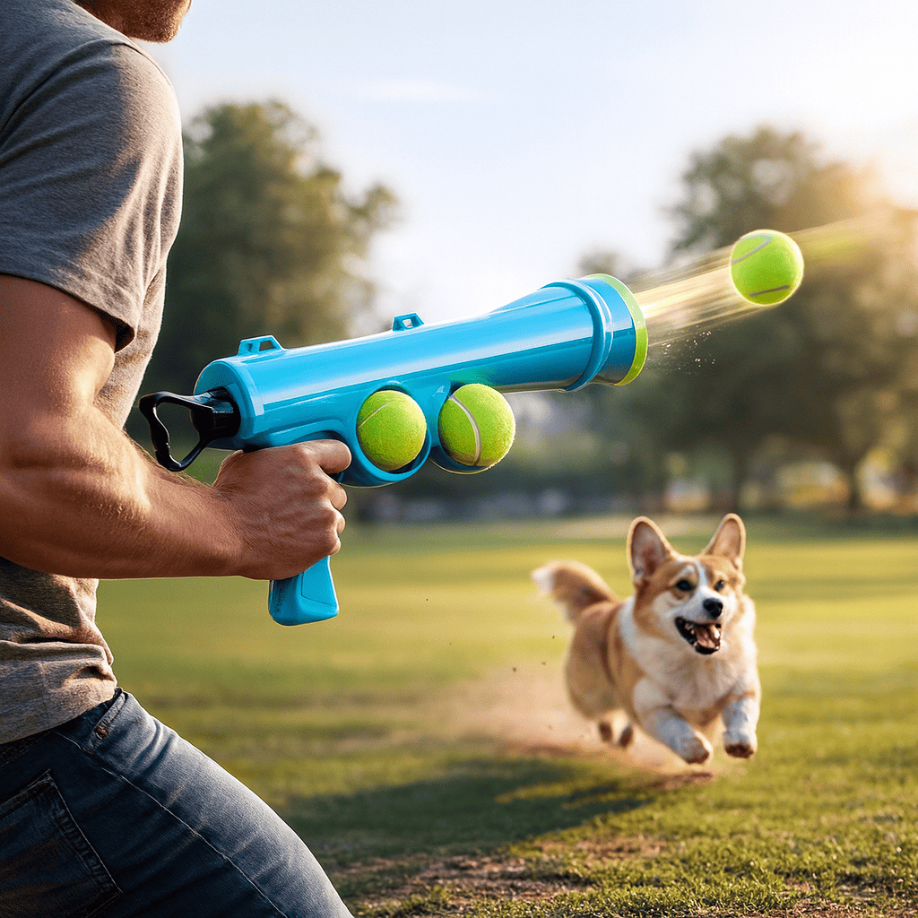 Dog Tennis Ball Launcher – Interactive Training & Fetch Toy