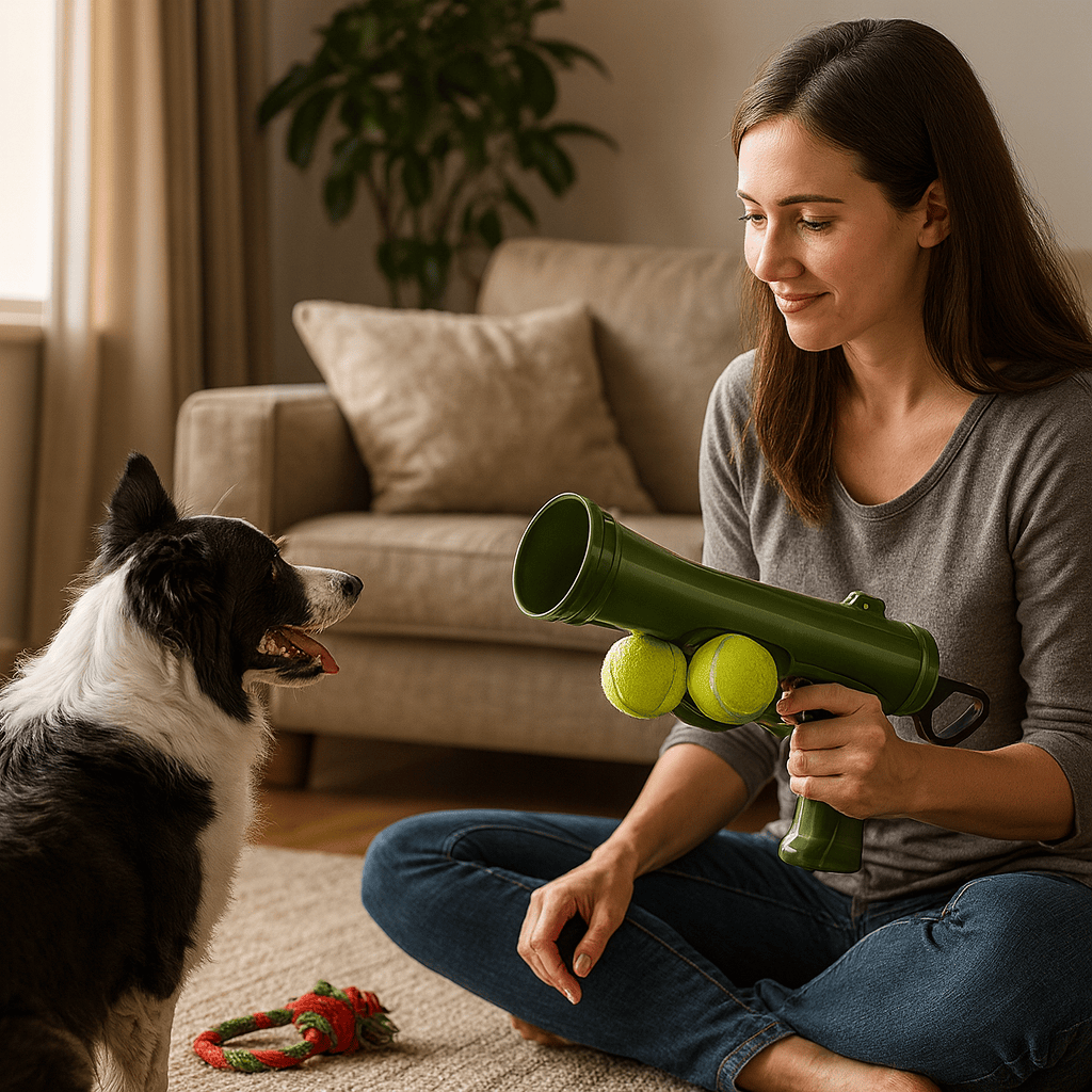 Dog Tennis Ball Launcher – Interactive Training & Fetch Toy