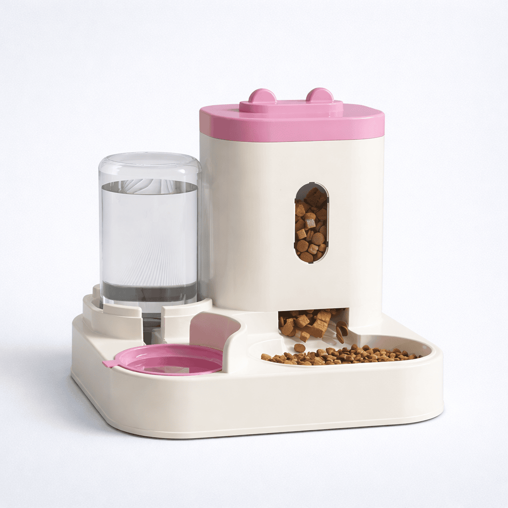 Automatic Pet Feeder & Water Fountain – Large Capacity Dispenser