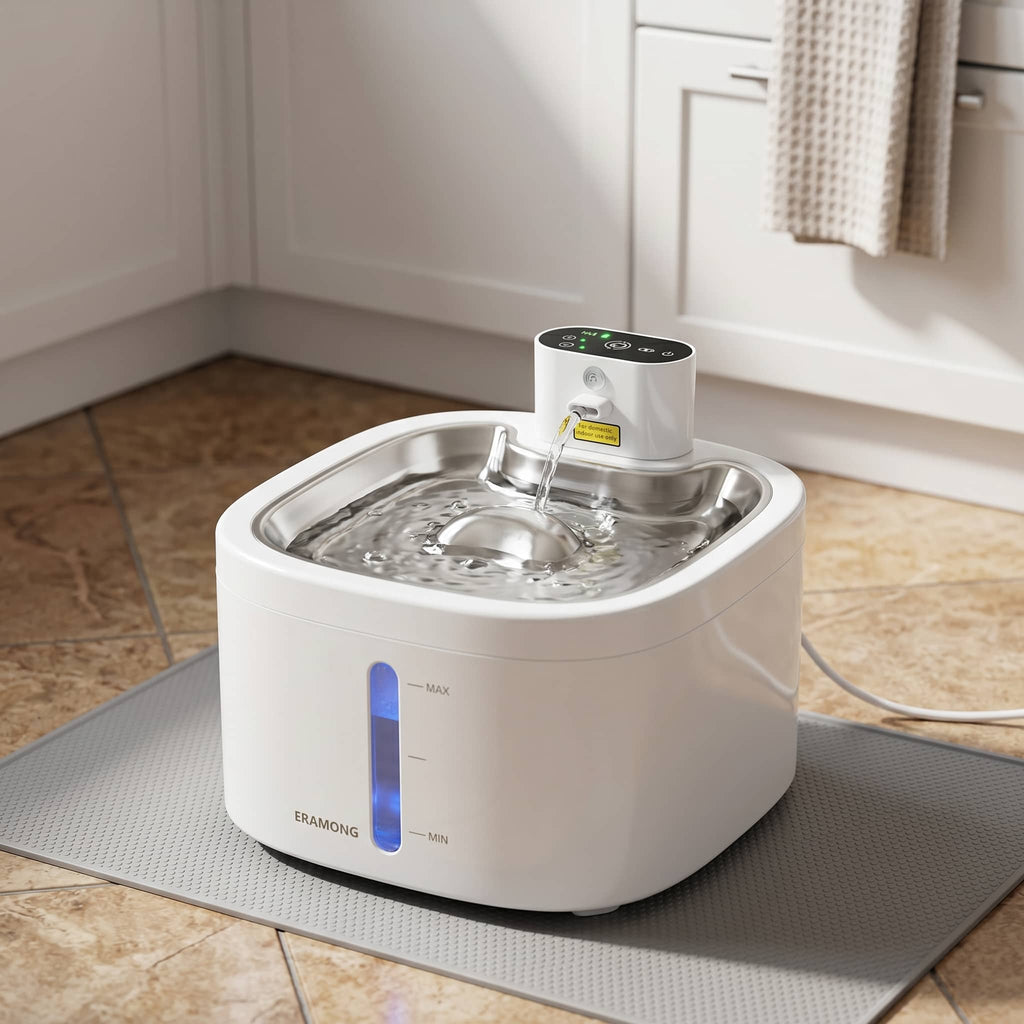 Keep Your Cat Hydrated and Healthy with the Ultra-Quiet Motion-Sensing Fountain - AquaSense