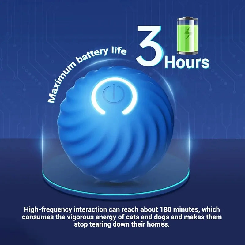 Smart Interactive Dog Ball – Automatic Moving & Bouncing Toy