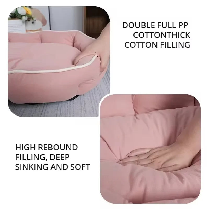 Winter Pet Sofa Bed – Large, Soft & Comfortable Sleeping Cushion for Dogs & Cats