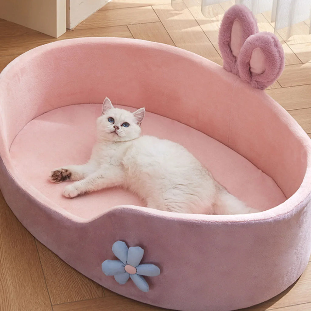 Soft Pet Bed – Warm, Washable & Detachable Mat for Dogs & Cats