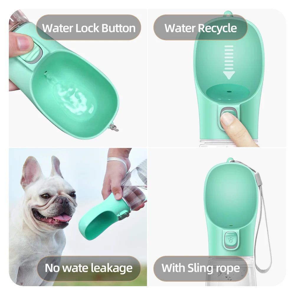 Portable Dog Water Bottle – Leakproof Outdoor Pet Dispenser