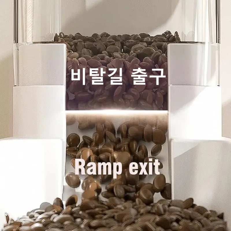 Automatic Pet Feeder & Water Bowl – Transparent Gravity Dispenser