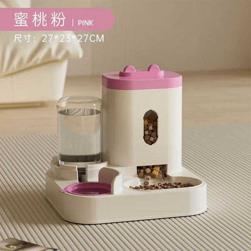 Automatic Pet Feeder & Water Fountain – Large Capacity Dispenser