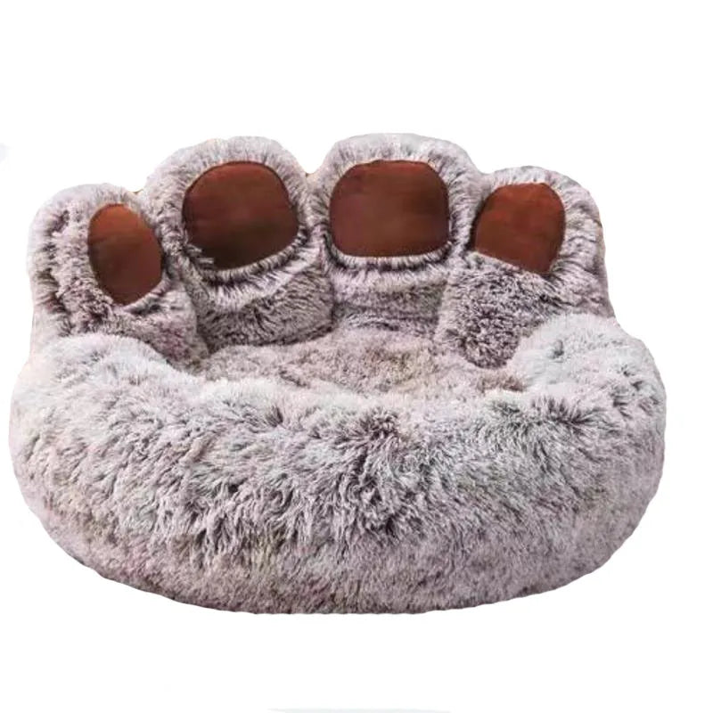 Fluffy Winter Dog Bed – Soft Warm Sofa-Style Pet Cushion for Dogs & Cats