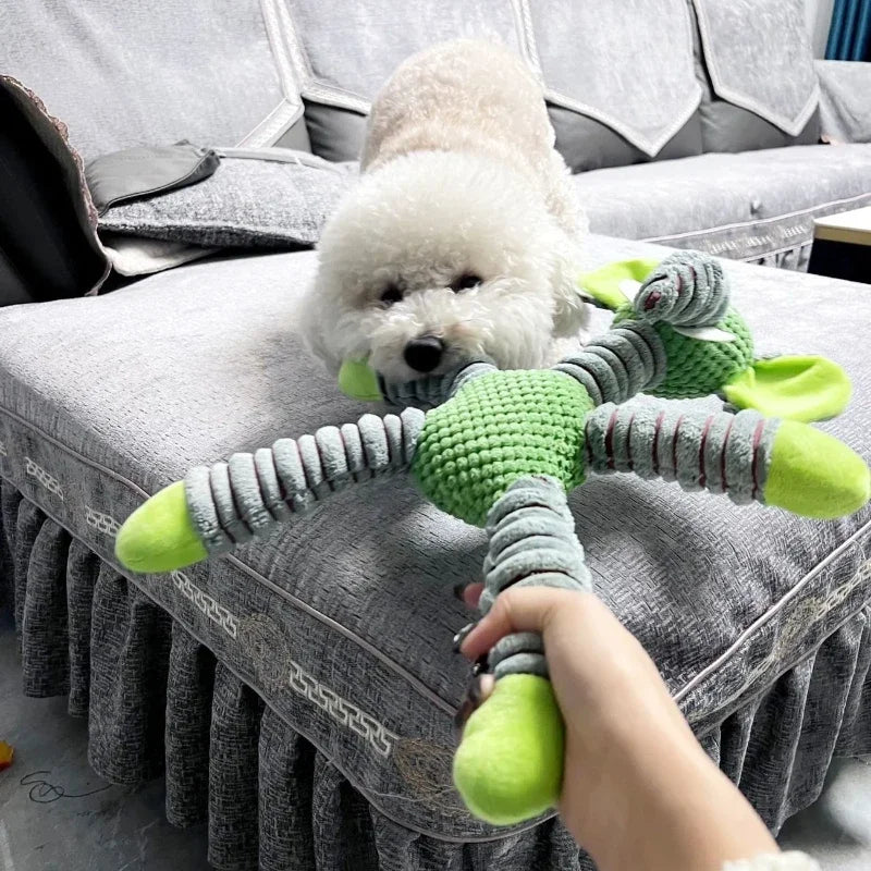 Durable Squeaky Plush Dog Toy – Tough Animal-Shape Chew Toy