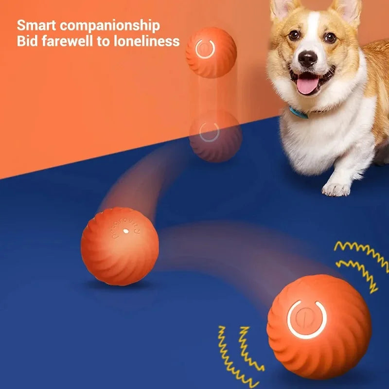 Smart Interactive Dog Ball – Automatic Moving & Bouncing Toy