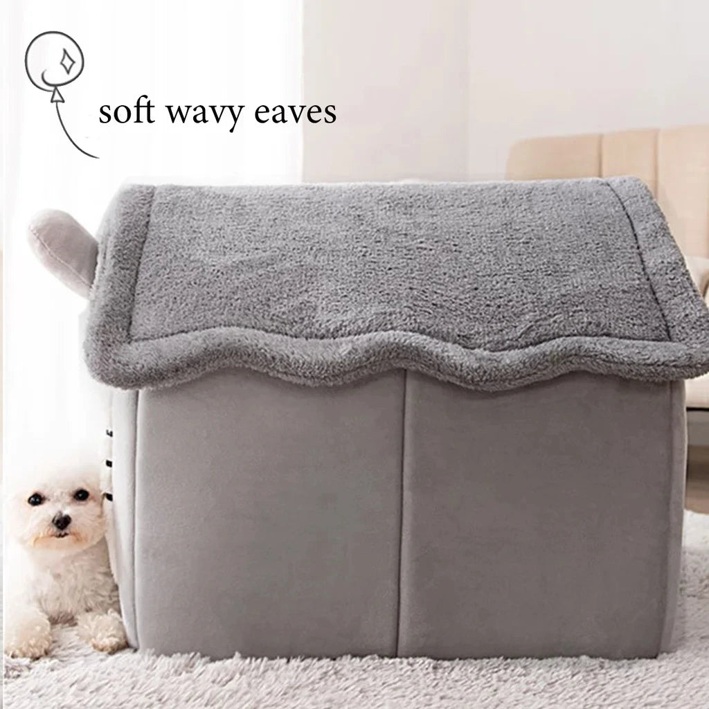 Folding Pet House with Mattress – Cozy Bed for Dogs & Cats